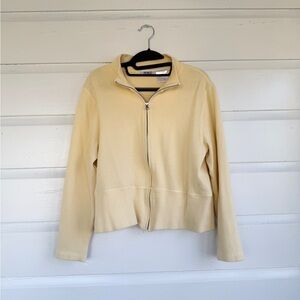 PBJ Sport Pale Yellow Zip-Up Top